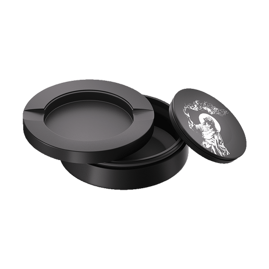 Jesus Design Black Metal Two-Tie Container Cans