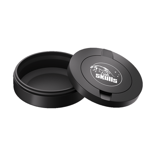 Skulls Design Black Metal Two-Tie Container Cans