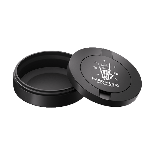 Hand Music Design Black Metal Two-Tie Container Cans