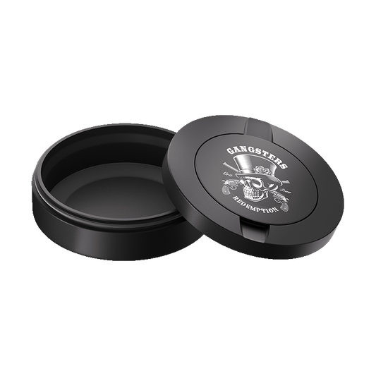 Gangsters Design Black Metal Two-Tie Container Cans