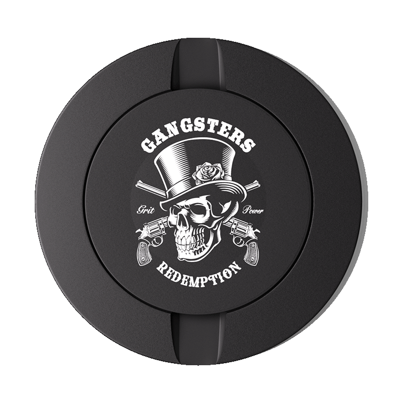 Gangsters Design Black Metal Two-Tie Container Cans