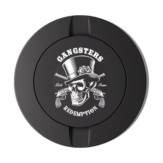 Gangsters Design Black Metal Two-Tie Container Cans