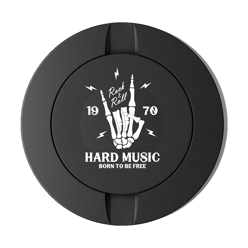 Hand Music Design Black Metal Two-Tie Container Cans
