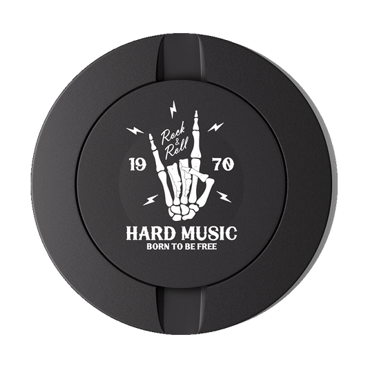 Hand Music Design Black Metal Two-Tie Container Cans