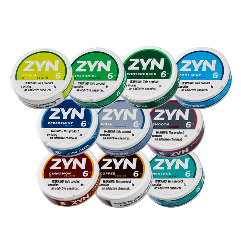 5 Flavors ZYN 3mg, 6mg Pouches